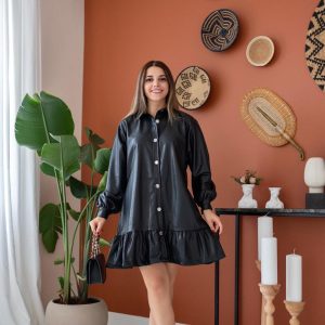 Vestido Piel Sintética